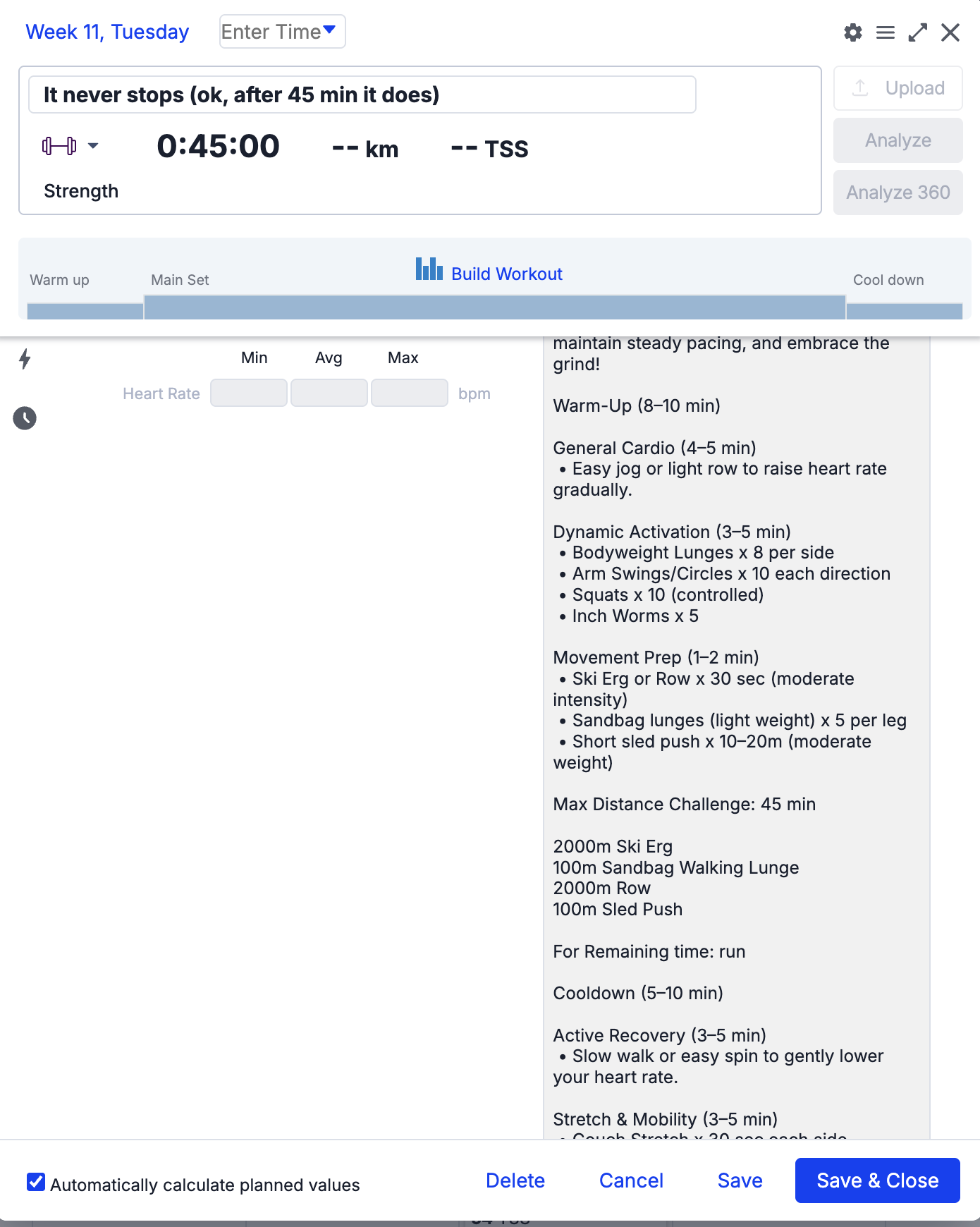 Hyrox Hybrid Athlete - 16 Week Race Day Training Plan